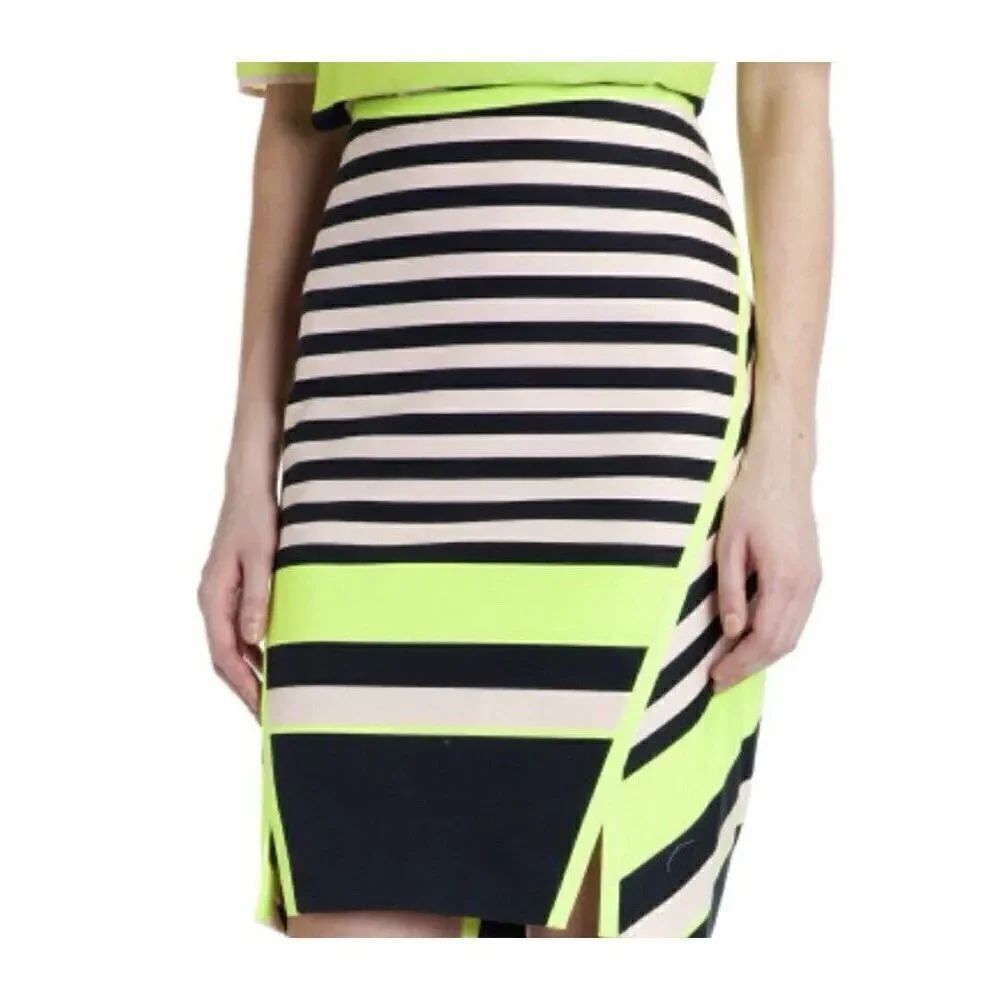 Ted Baker Candy Bar Striped Pencil Skirt Size 0